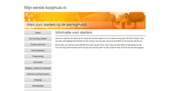 Desktop Screenshot of mijneerstekoophuis.nl
