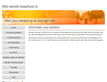 Tablet Screenshot of mijneerstekoophuis.nl